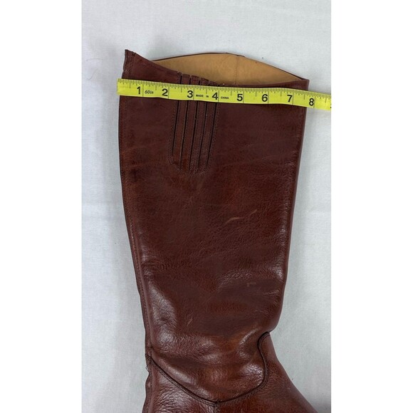 Rare Vintage Ariat Tall Brown Riding Boots Rear Zip Leather Sole 10010507 8 - Picture 12 of 12